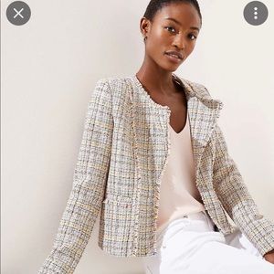 Multi-Colored Tweed Blazer